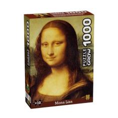 Imagem de Brinquedo Infantil Quebra-Cabeça Puzzle Monalisa 1000 Peças Grow - 030