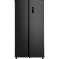 Imagem de Geladeira Midea MD-RS710FGD28 Frost Free Side by Side 511 Litros cor Preto Inox