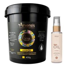 Imagem de Kit Arvensis Cachos Máscara 2X1 + Finalizador Tec Oil 60ml