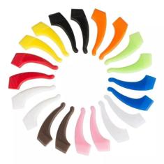 Imagem de Ganchos Silicone Óculos Bicicleta - Preto - 10 Pares