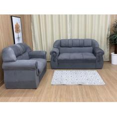 Imagem de Conjunto De Sofá 2X3 Lugares Corsa Cinza 606