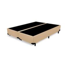 Imagem de Base Box Casal Bipartido Bege - 138x188x40 - DMA