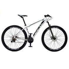 Imagem de Bicicleta Aro 29 Krw Alumínio Shimano 24 Vel Freio A Disco Suspensão S4 19 Branco-Preto