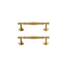 Imagem de WJXFHTD Puxador de gaveta de latão com placa traseira puxadores de cozinha dourados para armários dourado adequado para uma variedade de portas de armário e puxadores de armário (espaçamento dos