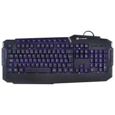 Imagem de Teclado Usb Gamer Hercules Com Multimidia Led 3 Cores Cabo U