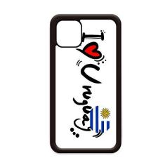 Imagem de I Love Uruguai Bandeira da palavra Love Heart Ilustration para iPhone 11 Pro Max Capa para Apple Mobile Case Shell