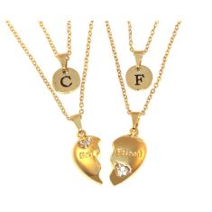 Imagem de Colar Cordão Amizade Best Friends Inicial Folheado Ouro 18k