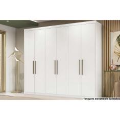 Imagem de Guarda Roupa 6 Portas E 3 Gavetas Sumatra Branco - Demóbile