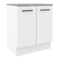 Imagem de Balcão de Cozinha Madesa Agata 70 cm 2 Portas - Branco