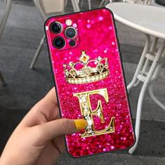 Imagem de Capa de telefone de carta de diamantes rosa para iPhone 11 7 12 13 Pro XR X XS Max 6 6S 8 Plus SE Capa macia à prova de choque Funda SE2022,B05,Para iPhone 7 8 Plus