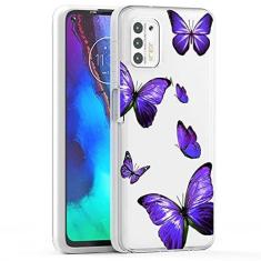 Imagem de Zoeirc Capa para Moto G Stylus 2021 (não serve para a versão 2020), capa transparente Motolora G Stylus para meninas, capa protetora transparente à prova de choque de TPU para Motolora Moto G Stylus