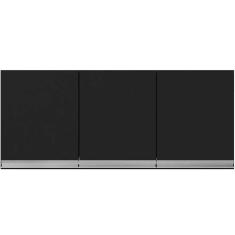 Imagem de Armário Aéreo Cozinha Adriana 3 Portas 120 Cm Preto