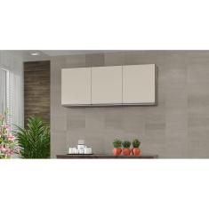 Imagem de Armário de Cozinha Aéreo Nathan 120cm Chocolate/Off Wite