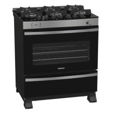Imagem de Fogao a gas maxi vitreo 6 q inox gas glp - Venax, Bivolt