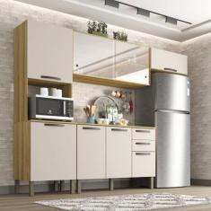 Imagem de Cozinha Compacta 4 Peças 8 Portas 2 Gavetas Bella Sallêto Móveis