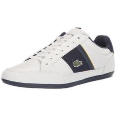 Imagem de Lacoste Tênis masculino Chaymon, Branco/Nvy, 39