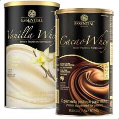 Imagem de Kit 2 Whey Protein Baunilha e Cacau 900g Essential - Essential Nutriti
