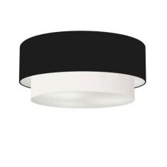 Imagem de Plafon Duplo Cilíndrico Md-3021 80X60cm Bivolt Preto Branco
