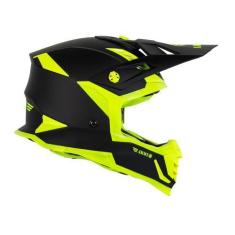 Imagem de Capacete Army Racing Motocross Enduro Trilha Duo Preto Fosco e Amarelo