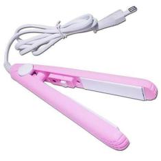Imagem de Mini Chapinha Portátil De Bolsa bivolt + case - rosa - Inova