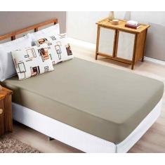 Imagem de Jogo De Lençol Queen C/ Elástico Malha 100% Algodão 3 Peças Quality -