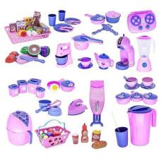 Imagem de Cozinha infantil completa mercado comida fogão air fryer