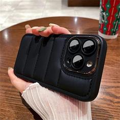 Imagem de Estojo de jaqueta de dissipação de calor respirável da moda para iPhone 14 11 12 13 Pro Max Plus Protetor de lente completo Capa de silicone macio, preto, para iPhone 14 Plus