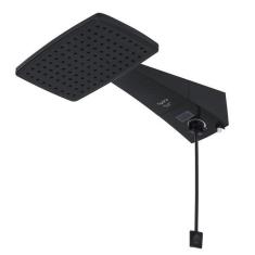 Imagem de Chuveiro Elétrico Eletrônico 220 Preto Polo Plus Híbrido Hydra