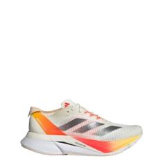 Imagem de adidas Tênis feminino Adizero Boston 12, Marfim/ferro metálico/vermelho solar, 38