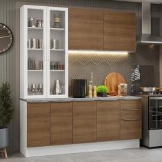 Imagem de Armário de Cozinha Completa 190cm Branco/rustic Stella Madesa 03