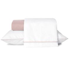 Imagem de Jogo De Lençol Solteiro Linea Percal 200 Fios 3 Peças - Rose