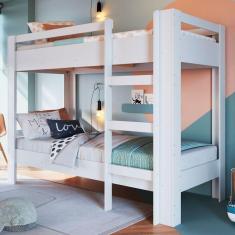 Imagem de Beliche Infantil Slim Branco - Completa Móveis