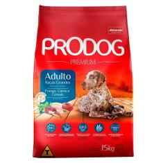 Imagem de Ração Seca Prodog Frango, Carne E Cereais Para Cães Adultos Raças Grandes - 15 Kg