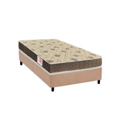 Imagem de Conjunto Box Solteiro: Colchão Espuma Orthoflex D33 Comfortpedic + Base crc Suede Clean(78x188)
