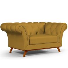 Imagem de Sofá 2 Lugares Império 150 Cm Veludo Mostarda C-260