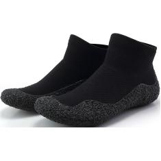 Imagem de Sapatos de água femininos masculinos minimalistas descalços meias esportivas antiderrapantes sapatos aquáticos skinners tênis de natação sapatos de fitness leve ultra portátil, preto, 45 ue