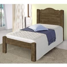 Imagem de Cama Solteiro Thalia Cambel Móveis Castanho Wood