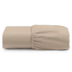Imagem de Lençol Unique Avulso de Baixo King com Elástico Micro Percal 400 Fios - Avelã