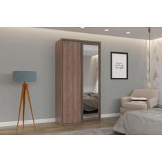 Imagem de Guarda Roupa Solteiro 100% Mdf Premium 1,20 Larg Sem Espelho Capuccino