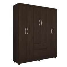 Imagem de Guarda Roupa 6 Portas Lia Ébano - Bela Móveis - Demóbile