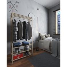 Imagem de Roupeiro 170cm Bermudas Moderno Guardar Roupa Estilo Industrial