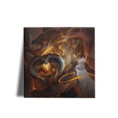 Imagem de Quadro Decorativo Senhor dos Aneis Gandalf VS Balrog