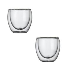 Kit 2X Copos Vidro Parede Dupla Chá 240ml Sorrento - Zwilling