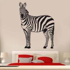Imagem de Adesivo De Parede Animais Zebra - Grande 70X90Cm