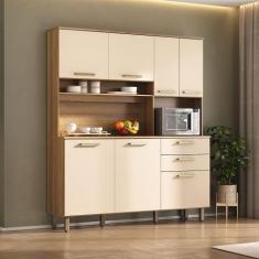 Imagem de Cozinha Compacta 165,40cm 7 Portas e 2 Gavetas com Tampo 353 Luciane M