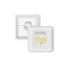 Imagem de Teclado mecânico de pintura de ilha limão natural PBT branco OEM sem marcação