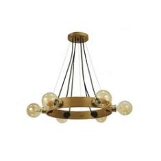 Imagem de Lustre Leticia 6 L Castanho
