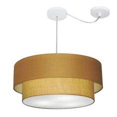 Imagem de Pendente Duplo Cilíndrico Desvio Md-4368 60X50 Bivolt Palha