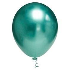 Imagem de Balão de Látex Metalizado Buffet Verde Redondo nr 7 - Artlatex