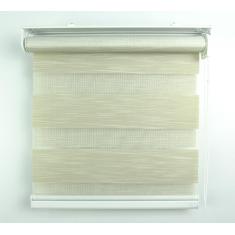 Imagem de Cortina Rolô Double Vision Com Barra Niveladora Crisdan 2,00 Largura X 2,20 Altura Bege
